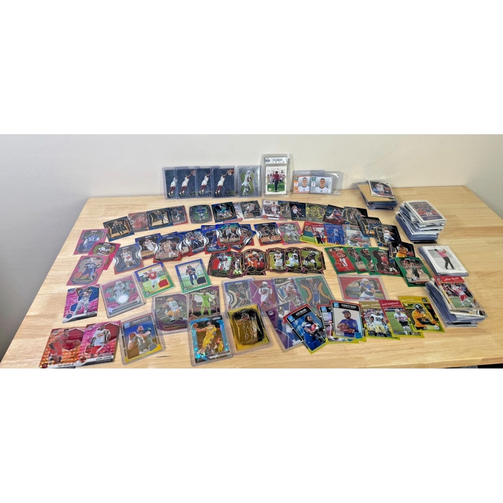 Sports Card Lot (200+ Cards) - Low End Cards Rookies Silvers SP Numbered READ